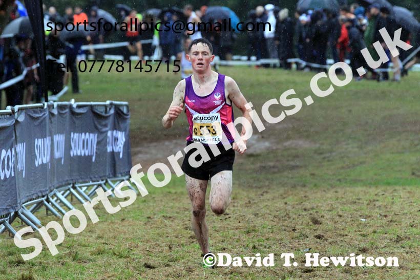 Junior Mens 2023 National Cross Country Relays, Berry Hill Park, Mansfield.  Photo: David T. Hewitson/Sports for All Pics